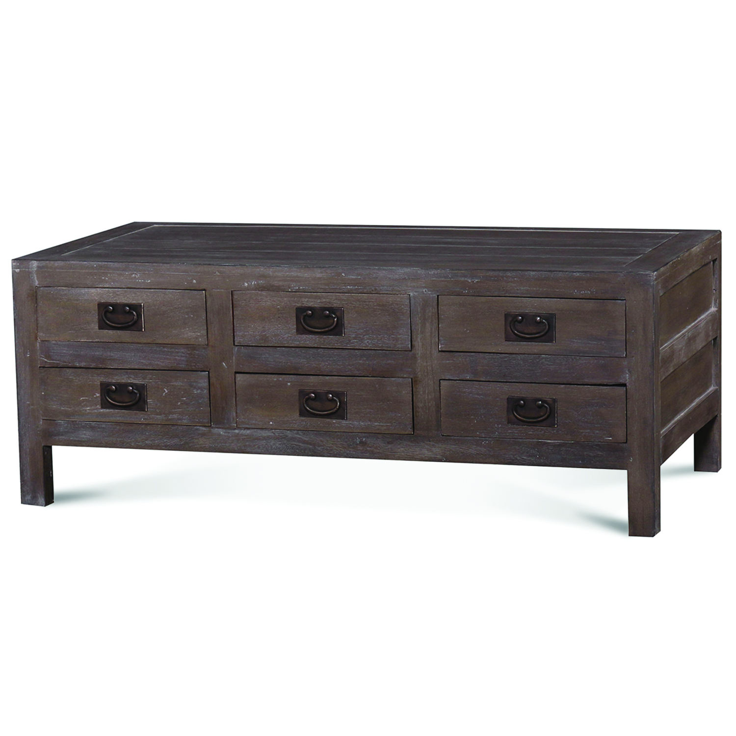 22132 Kagu 12 Drawer Coffee Table Red Tree - Bramble Furniture